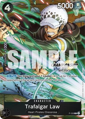 Trafalgar Law - P-038 (CS 2024 Event Pack Finalist) card from One Piece Promotion Cards