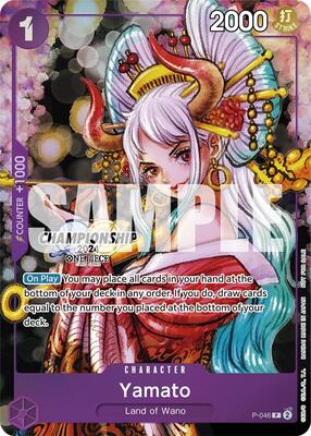 Yamato (CS 2024 Event Pack Finalist) card from One Piece Promotion Cards