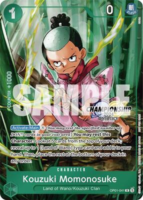 Kouzuki Momonosuke (CS 2024 Celebration Pack) card from One Piece Promotion Cards