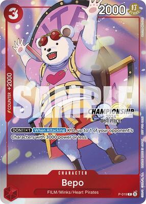 Bepo (CS 2024 Celebration Pack) card from One Piece Promotion Cards