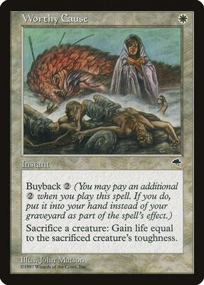 Worthy Cause card from Tempest