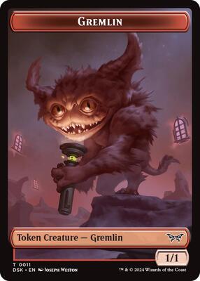 Gremlin Token card from Duskmourn: House of Horror