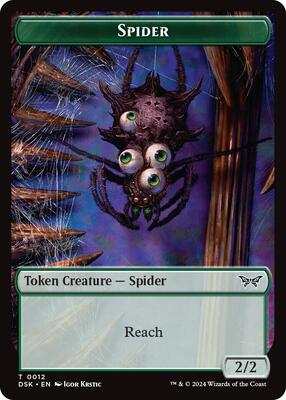 Spider Token card from Duskmourn: House of Horror