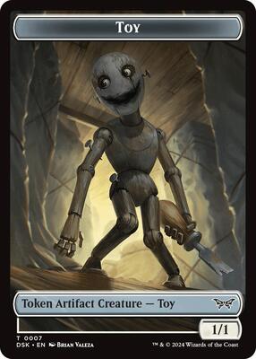Toy // Manifest Double-Sided Token card from Duskmourn: House of Horror
