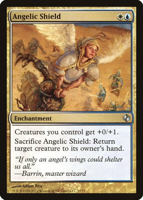 Angelic Shield card from Duel Decks: Venser vs. Koth