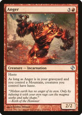 Anger card from Duel Decks: Venser vs. Koth
