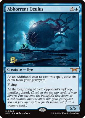 Abhorrent Oculus card from Prerelease Cards