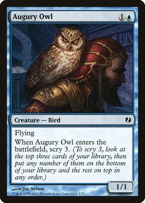 Augury Owl card from Duel Decks: Venser vs. Koth