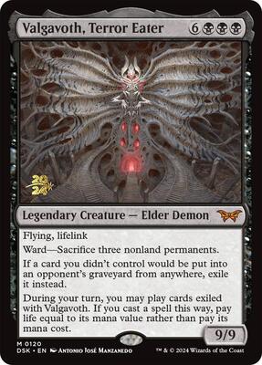 Valgavoth, Terror Eater card from Prerelease Cards