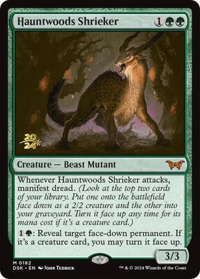 Hauntwoods Shrieker card from Prerelease Cards