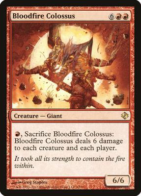 Bloodfire Colossus card from Duel Decks: Venser vs. Koth
