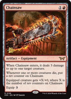 Chainsaw card from Prerelease Cards
