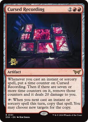 Cursed Recording (0131) card from Prerelease Cards