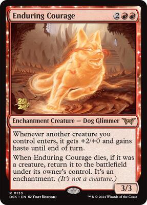 Enduring Courage card from Prerelease Cards