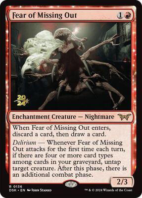 Fear of Missing Out card from Prerelease Cards