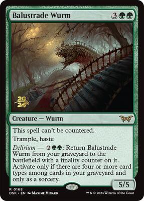 Balustrade Wurm card from Prerelease Cards