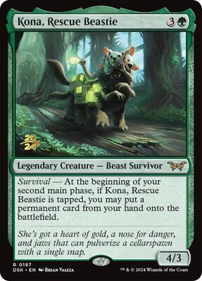 Kona, Rescue Beastie (0187) card from Prerelease Cards