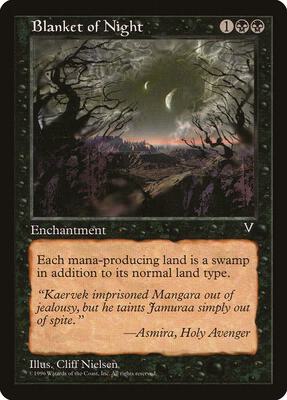 Blanket of Night card from Visions