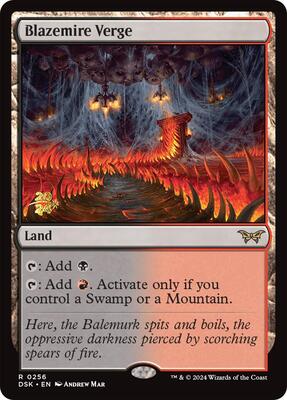 Blazemire Verge card from Prerelease Cards