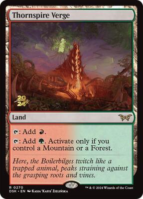 Thornspire Verge card from Prerelease Cards