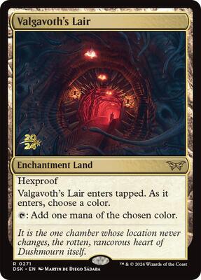 Valgavoth's Lair card from Prerelease Cards