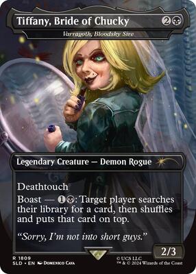Tiffany, Bride of Chucky - Varragoth, Bloodsky Sire card from Secret Lair Drop Series
