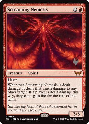 Screaming Nemesis card from Promo Pack: Duskmourn: House of Horror