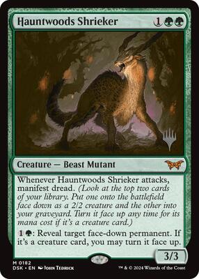 Hauntwoods Shrieker card from Promo Pack: Duskmourn: House of Horror