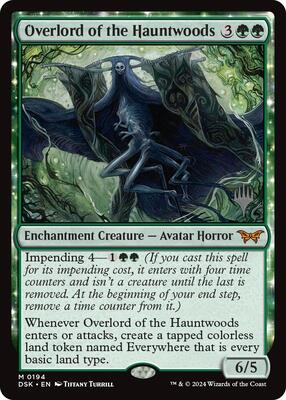 Overlord of the Hauntwoods card from Promo Pack: Duskmourn: House of Horror