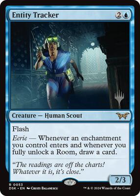 Entity Tracker (0053) card from Promo Pack: Duskmourn: House of Horror