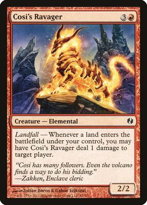 Cosi's Ravager card from Duel Decks: Venser vs. Koth