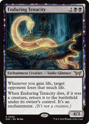 Enduring Tenacity card from Promo Pack: Duskmourn: House of Horror