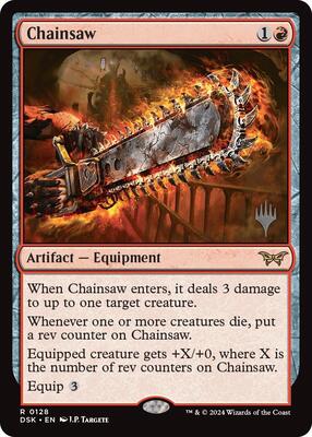 Chainsaw card from Promo Pack: Duskmourn: House of Horror