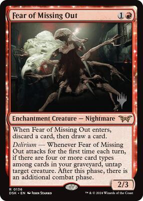 Fear of Missing Out card from Promo Pack: Duskmourn: House of Horror