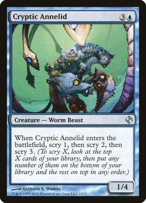 Cryptic Annelid card from Duel Decks: Venser vs. Koth