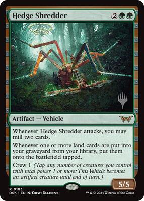 Hedge Shredder card from Promo Pack: Duskmourn: House of Horror