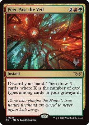 Peer Past the Veil card from Promo Pack: Duskmourn: House of Horror