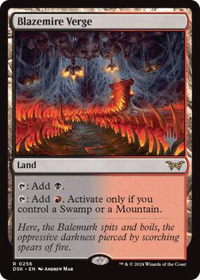 Blazemire Verge card from Promo Pack: Duskmourn: House of Horror