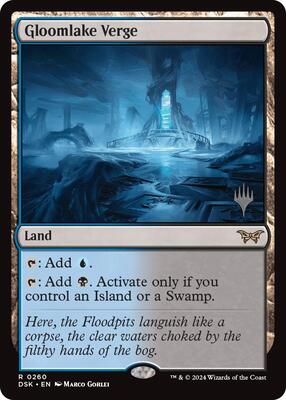 Gloomlake Verge card from Promo Pack: Duskmourn: House of Horror