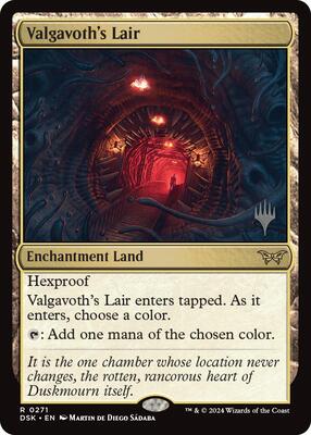 Valgavoth's Lair card from Promo Pack: Duskmourn: House of Horror