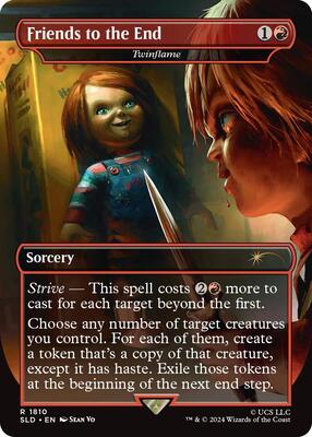 Friends to the End - Twinflame card from Secret Lair Drop Series
