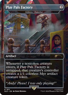 Play Pals Factory - Genesis Chamber card from Secret Lair Drop Series