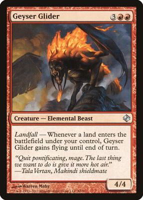 Geyser Glider card from Duel Decks: Venser vs. Koth