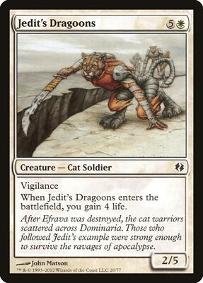 Jedit's Dragoons card from Duel Decks: Venser vs. Koth