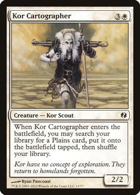 Kor Cartographer card from Duel Decks: Venser vs. Koth