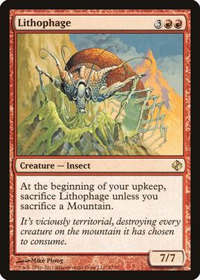 Lithophage card from Duel Decks: Venser vs. Koth