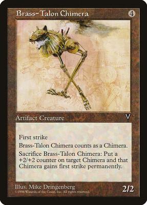 Brass-Talon Chimera card from Visions
