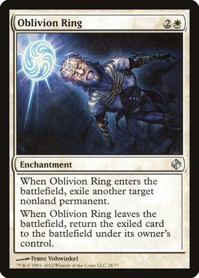 Oblivion Ring card from Duel Decks: Venser vs. Koth