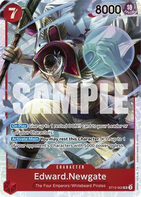 Edward.Newgate (ST15-002) card from Starter Deck 15: RED Edward.Newgate