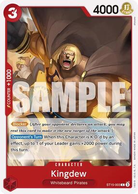 Kingdew card from Starter Deck 15: RED Edward.Newgate